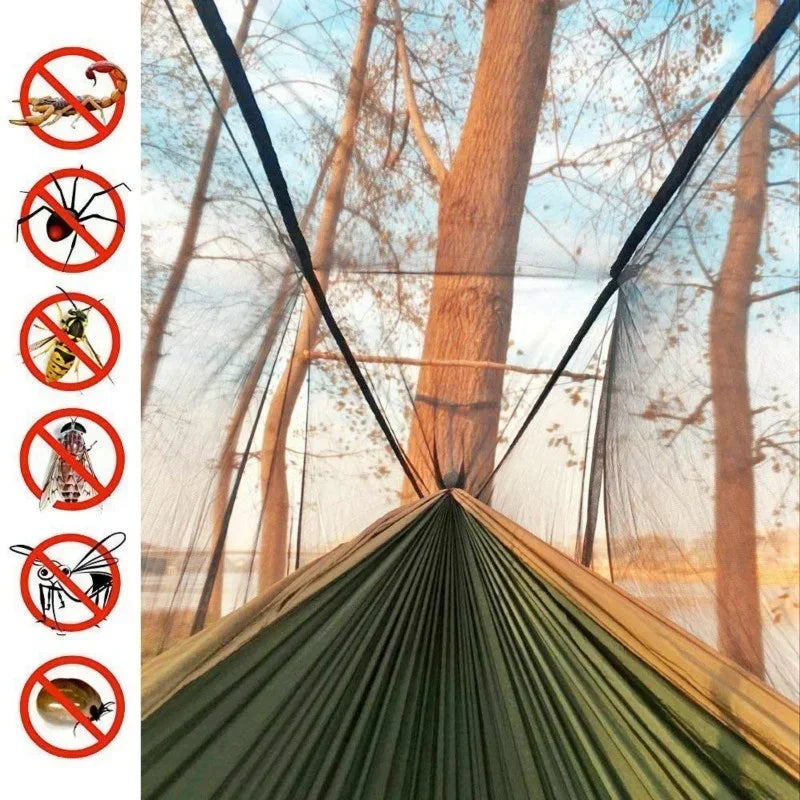 Flayboard™ Two-Person Camping Hammock with Waterproof Mosquito Net and Canopy | 40% OFF