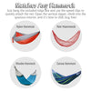 Mosquito netting for hammock tents matches any hammock and includes the ridge line to quickly attach to
